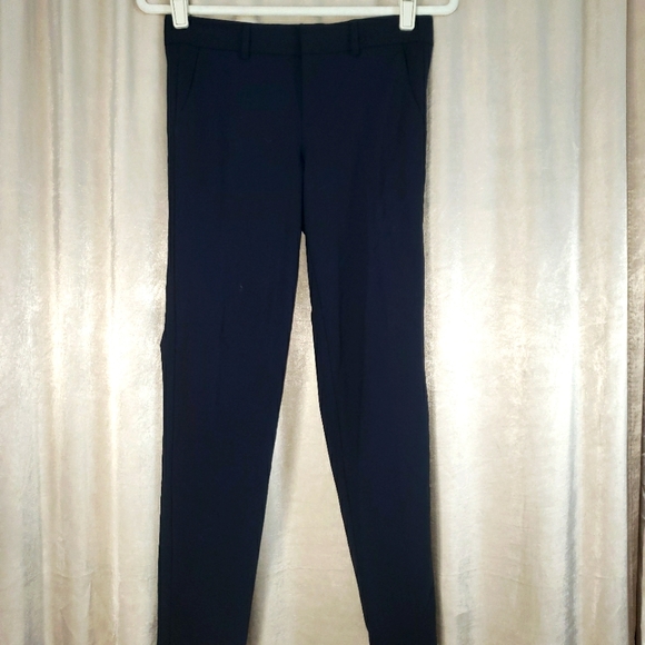 Vince Pants - NWOT Vince navy blue wool skinny cigarette trousers pants Womens 0